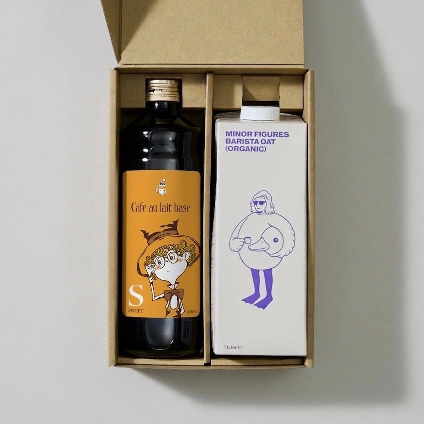 BON　ルーツオリジナル　ラムズ　アッソブ　オーク ルビッチ×CHIMNEY COFFEE限定ラベル】カフェオレベース&オーツミルク