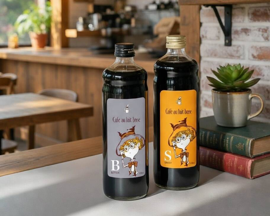 【母の日ギフト ※5/10お届け】【ルビッチ×CHIMNEY COFFEE限定ラベル】カフェオレベース&オーツミルクセット（各1本）